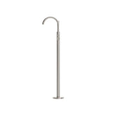 Nero Round Freestanding Bath Filler Mixer - Brushed Nickel